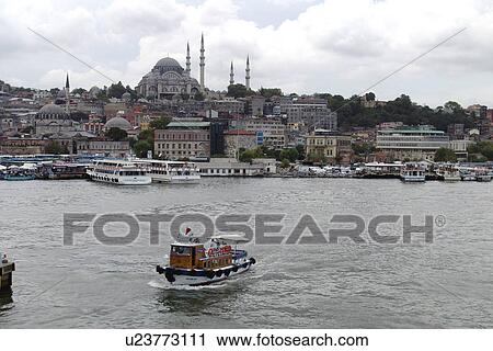 Stock Image - horn, person, golden, view, turkey, people. Fotosearch