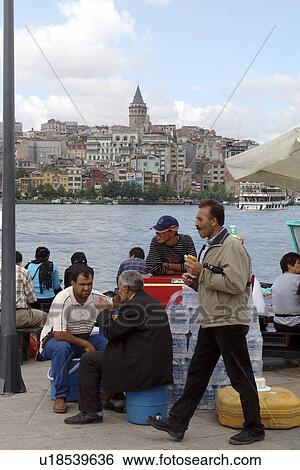 Stock Photograph - horn, person, golden, view, turkey, people. Fotosearch