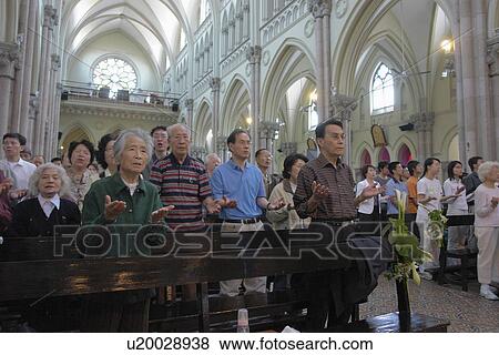 inside, person, mass, sunday, china, people View Large Photo Image Stock Photo - inside, person, mass, sunday, china, people. Fotosearch
