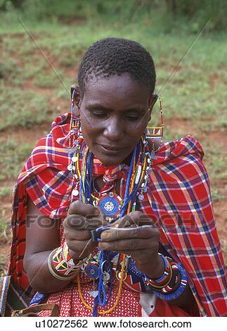 Stock Image - kenya, people, 4240, art, person, woman. Fotosearch