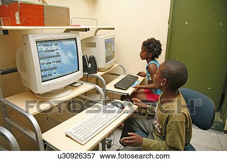 kids, person, computers, namibia, children, people View Large Photo Image Stock Photo - kids, person, computers, namibia, children, people. Fotosearch