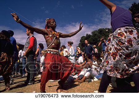 Stock Image - lake, party, festival, dancers, dance, music. Fotosearch
