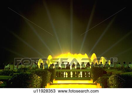 Stock Image - lights, water, classical, ballet, people, music. Fotosearch