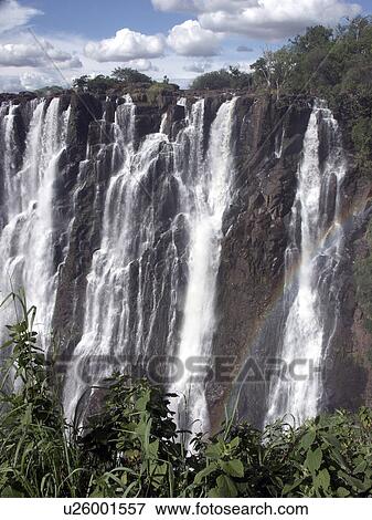 Stock Photo - livingstone, person, falls, victoria, zambia, people. Fotosearch