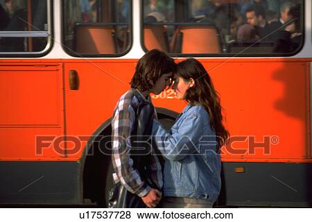 Stock Photo - love, embracing, couple, people, woman. Fotosearch