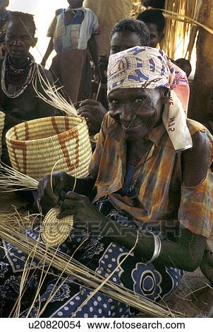 Picture - making, people, turkana, kenya, person, woman. Fotosearch