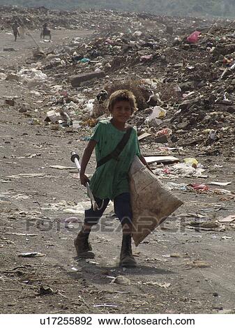 Stock Image - managua, person, working, boy, nicaragua, people. Fotosearch