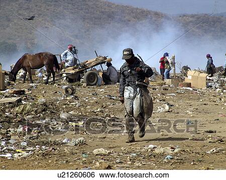 Stock Photograph - managua, person, working, scavengers, nicaragua, people. Fotosearch