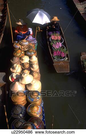 Stock Photograph - market, produce, floating, seen, goods, fresh. Fotosearch