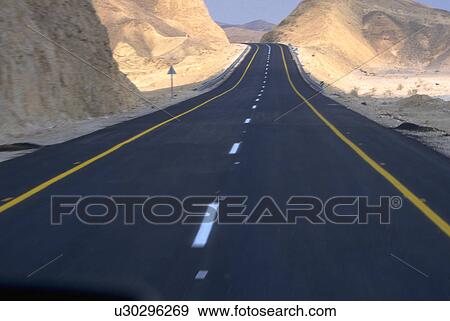 Stock Photo - masada, between, fortress, herodian, eilat, highway. Fotosearch
