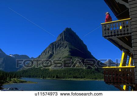 Stock Image - montana, glacier, park, national, hotel, many. Fotosearch