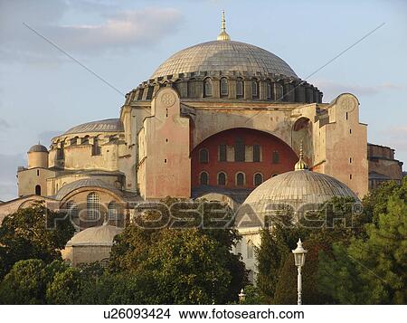 Picture - museum, person, sophia, haghia, turkey, people. Fotosearch