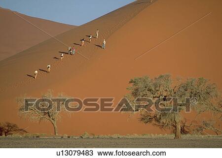 namibia, hiking, dune, sand, up, people View Large Photo Image Stock Image - namibia, hiking, dune, sand, up, people. Fotosearch