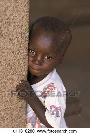 Stock Image - ouagadougou, child, faso, burkina, person, people. Fotosearch