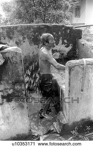 Stock Image - people, black, 357, person, water. Fotosearch