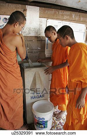 Stock Image - people, kiri, cambodia, person, water. Fotosearch