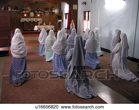 Stock Image - people, nuns, women, person, woman. Fotosearch