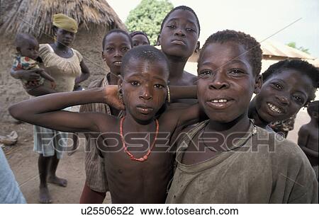 Stock Image - person, boys, benin, 7568, people. Fotosearch