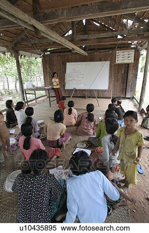 Stock Photography - person, literacy, cambodia, school, people. Fotosearch