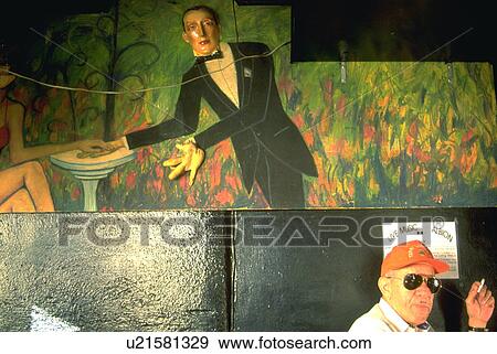 Stock Photo - photographer, art, spots, patron, bar, abstract. Fotosearch