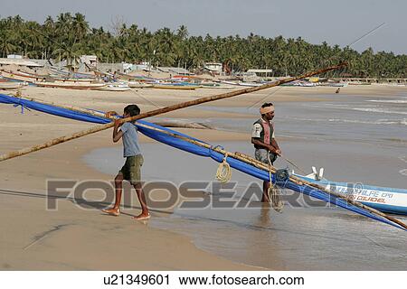 Stock Image - posttsunami, office, visits, india, person, people. Fotosearch