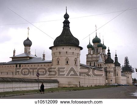 Stock Photo - rostovveliky, person, kremlin, russia, 7939, people. Fotosearch
