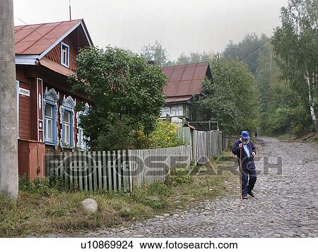 russia, house, 7920, home, person, people View Large Photo Image Picture - russia, house, 7920, home, person, people. Fotosearch