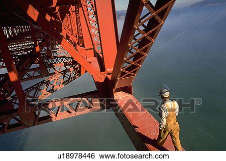 san, worker, bridge, gate, golden, people View Large Photo Image Stock Photograph - san, worker, bridge, gate, golden, people. Fotosearch
