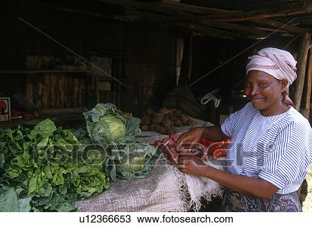Stock Image - small, people, kenya, 4238, person, woman. Fotosearch