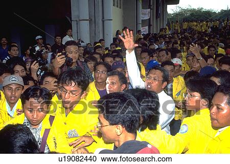 Stock Image - student, rais, candidate, opposition, presidential, amien. Fotosearch