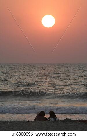sunset, people, india, sun, person, beach View Large Photo Image Stock Photography - sunset, people, india, sun, person, beach. Fotosearch