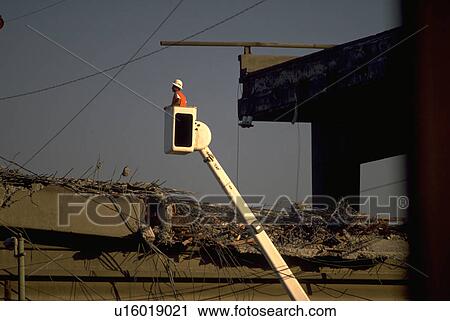 surveying, nature, cherrypicker, worker, construction, people View Large Photo Image Stock Image - surveying, nature, cherrypicker, worker, construction, people. Fotosearch