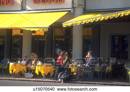 swiss, enjoy, cafes, outdoor, dining, people View Large Photo Image Stock Image - swiss, enjoy, cafes, outdoor, dining, people. Fotosearch