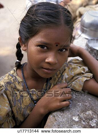 tanil, girl, tiruthani, india, person, people View Large Photo Image Picture - tanil, girl, tiruthani, india, person, people. Fotosearch