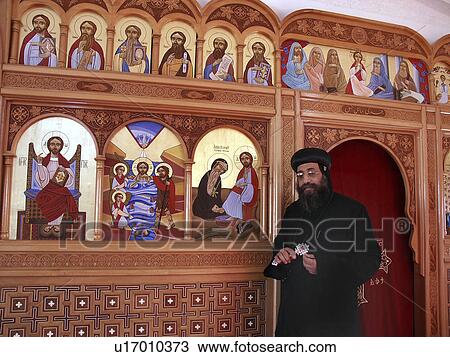 Stock Image - tawadros, person, bishop, egypt, 8030, people. Fotosearch