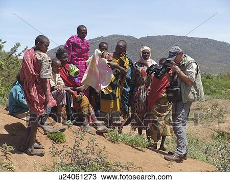 Stock Image - technology, 2005, tanzania, person, people. Fotosearch