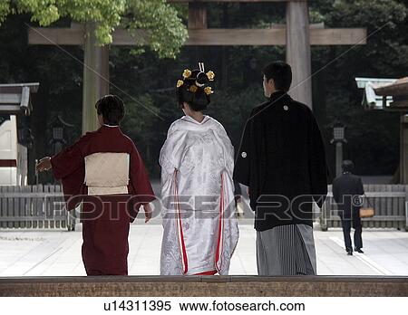 templee, person, meiji, newlyweds, japan, people View Large Photo Image Stock Photography - templee, person, meiji, newlyweds, japan, people. Fotosearch