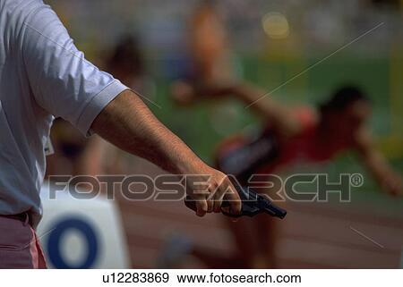 track, starting, running, olympics, gun, fitness View Large Photo Image Stock Photo - track, starting, running, olympics, gun, fitness. Fotosearch