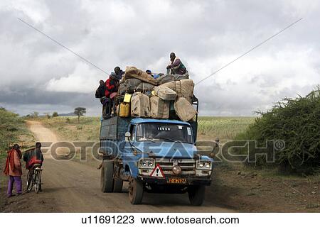 truck, person, laden, heavily, tanzania, people View Large Photo Image Stock Image - truck, person, laden, heavily, tanzania, people. Fotosearch