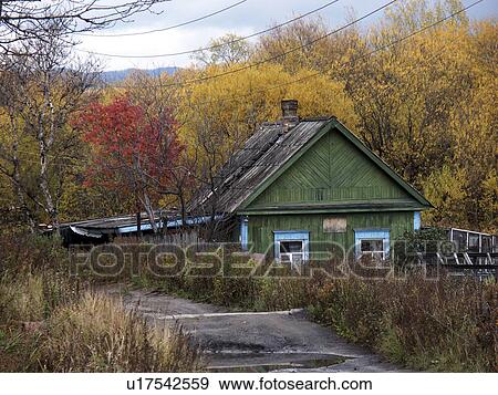 Stock Photo - urban, house, russia, home, person, people. Fotosearch