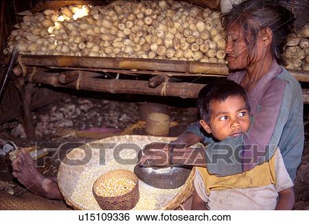 Stock Photograph - 3494, food, person, child, people, woman. Fotosearch