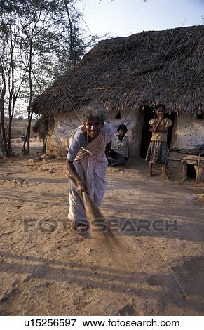 Stock Photo - 55, house, sarojamma, india, person, people. Fotosearch