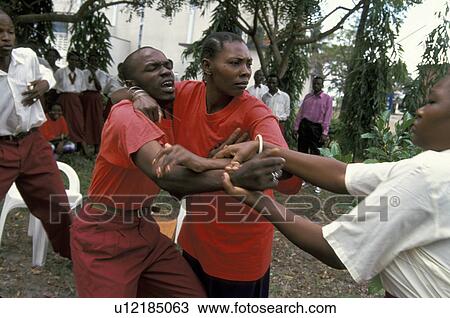 Stock Image - aids, person, tanzania, children, school, people. Fotosearch
