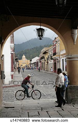 antigua, person, scene, street, guatemala, people View Large Photo Image Stock Image - antigua, person, scene, street, guatemala, people. Fotosearch