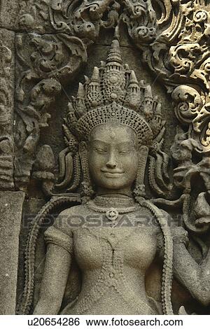 apsara, person, carving, detail, cambodia, people View Large Photo Image Stock Photograph - apsara, person, carving, detail, cambodia, people. Fotosearch
