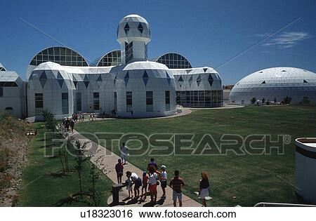 Stock Photograph - arizona, structure, Biosphere, tourists, biosphere. Fotosearch
