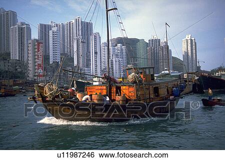 asia, junk, harbor, kong, hong, water View Large Photo Image Stock Photograph - asia, junk, harbor, kong, hong, water. Fotosearch
