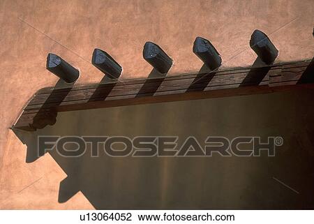 Stock Image - beam, adobe, log, viga, wooden, southwestern. Fotosearch