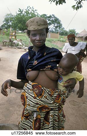 Stock Photography - benin, people, 7549, person, child, woman. Fotosearch
