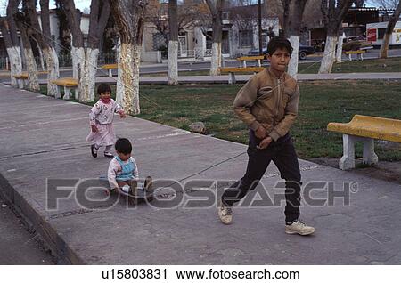 Stock Image - boy, hispanic, mexico, juarez, cuicad, mexican. Fotosearch